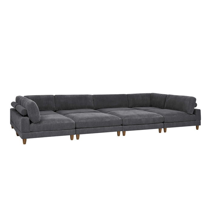 Modern Modular Sectional With Adjustable Back Support