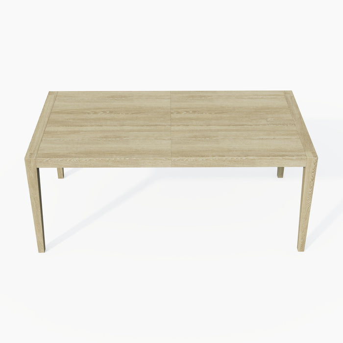 Adeline - Rectangular Dining Table With Leaves - Natural Wood Wash