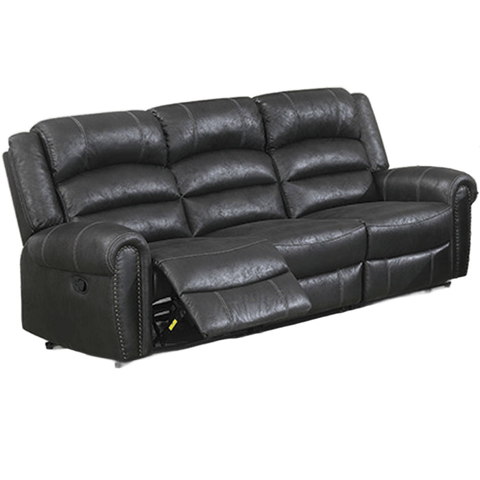 Power Reclining Sofa With Built In USB Port - Black