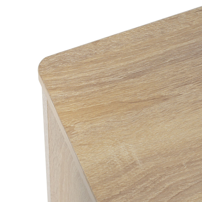 4 Door TV Cabinet, 2 Storage Spaces, Adjustable Shelves