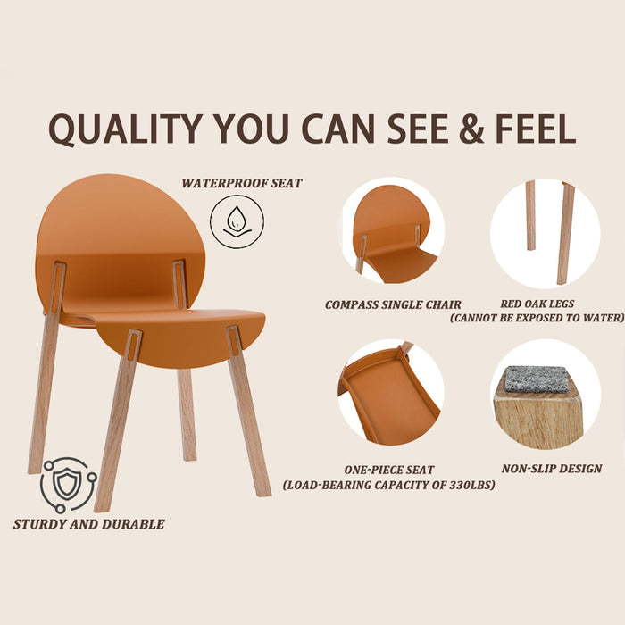 4 Piece Set Of Single Chairs With Long Table