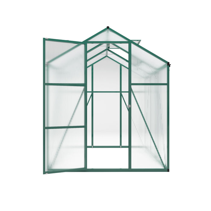 Polycarbonate Walk-In Greenhouse, Raised Base For Outdoor In All Season