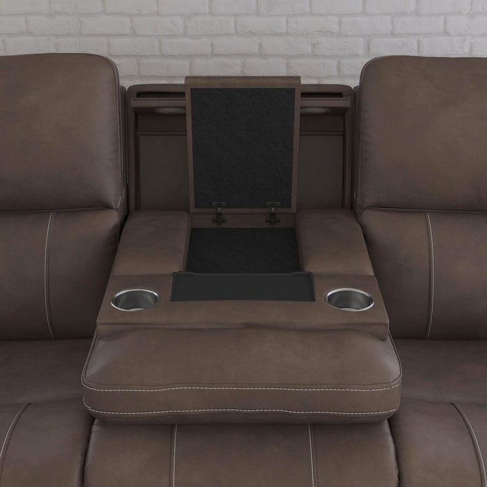 Carter - Power Reclining Sofa With Console & Power Headrests & Lumbar