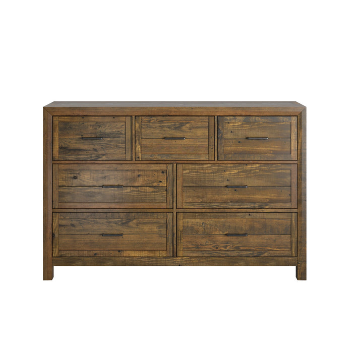 7 Drawer Dresser - Brown