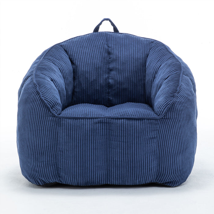 Giant Bean Bag Chair Sofa For Living Room - Dark Blue