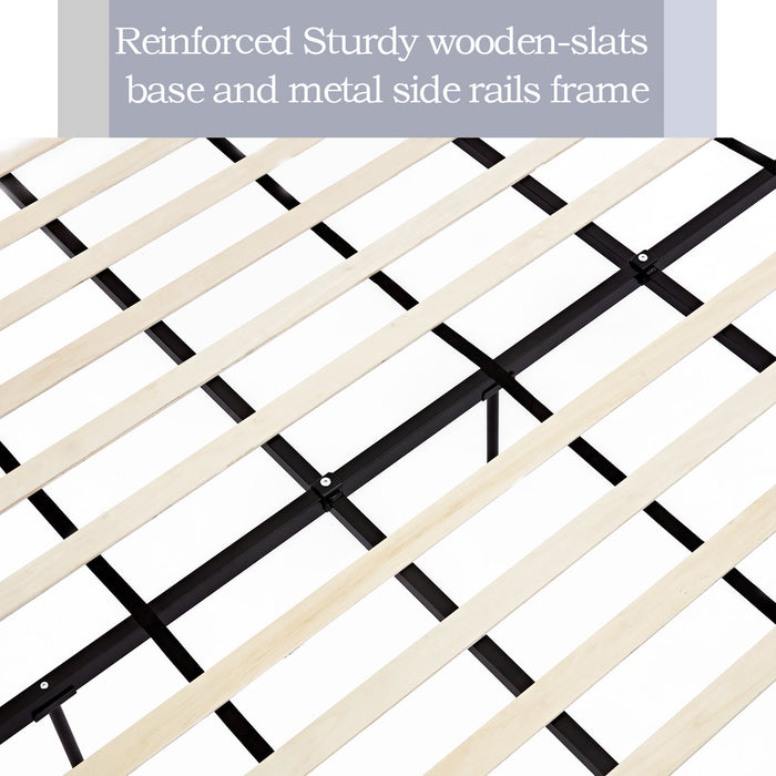 Carmen - King Size Upholstered Wingback Bed - Ivory