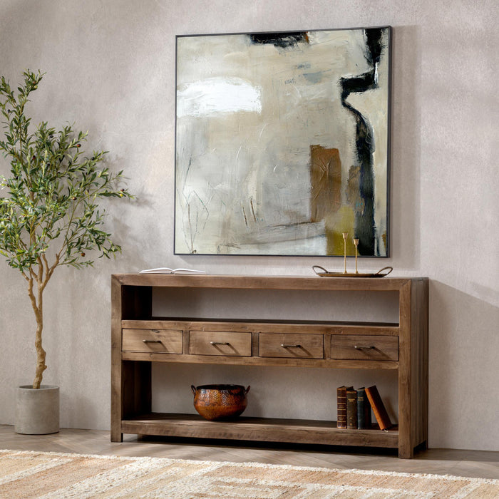 Mattai - 4 Drawer Console Table - Natural