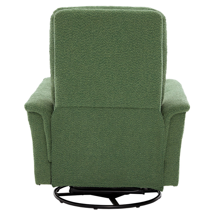 Manual Recliner Chair With 8 Point Massage And Swivel Function