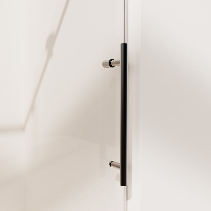 Frameless Single Sliding Soft Close Shower Doors, 5/16" Sgcc Tempered Glass