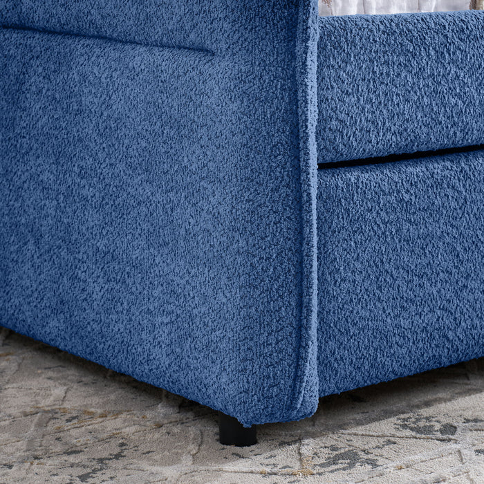 Upholstered Daybed With Pop Up Trundle