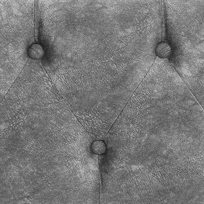 Upholstered Tufted Daybed With Drawers, Waved Arms