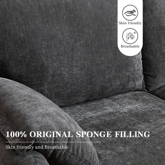 Modern Minimalist Down Filled Sofa