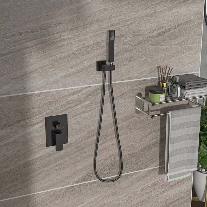 Dual Shower Head 10" Wall Mounted Square Shower System