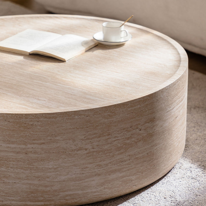 Round Coffee Table For Living Room - Amber