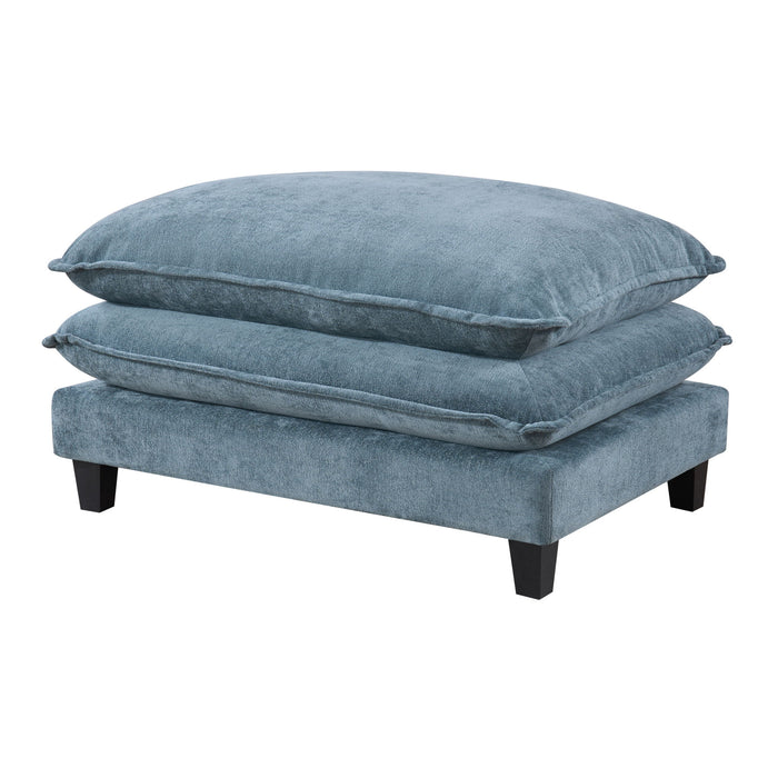 Modern Sectional Sofa With Removable Ottomans, USB Ports