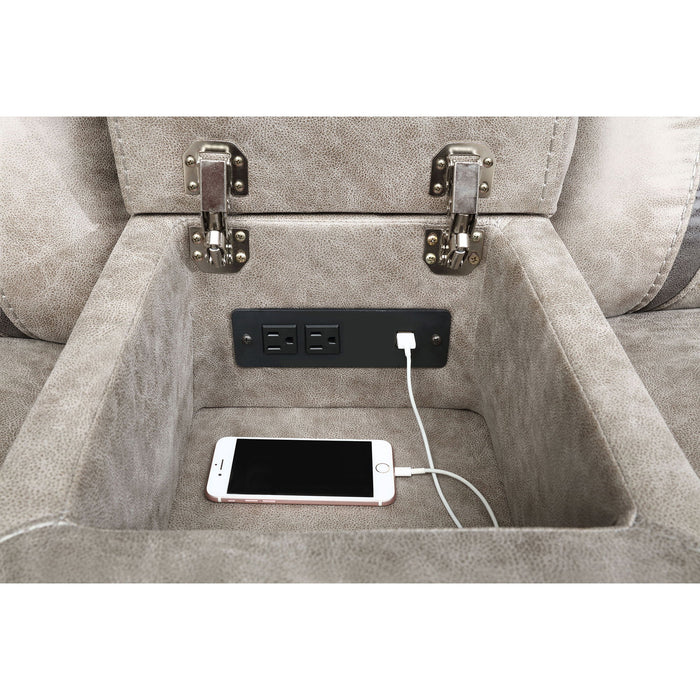 Brazelton - Glider Loveseat With Console