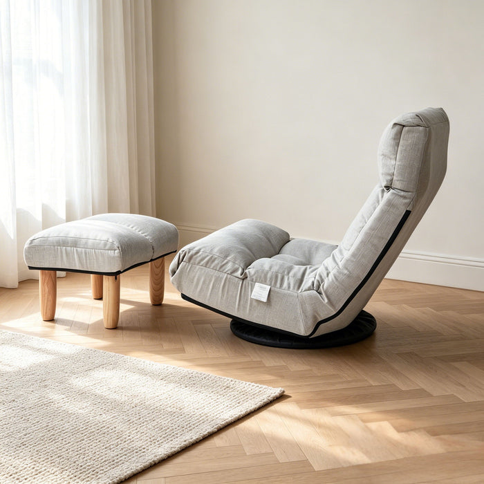 Adjustable Japanese Reclining Floor Chair Sofa With Metal Frame For Living Room