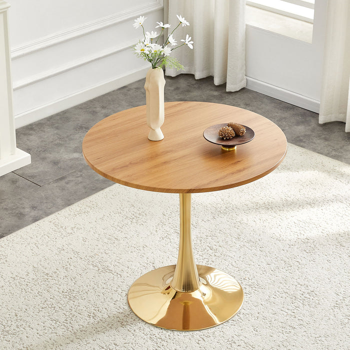 Round Dining Table With Thickened Top For Kitchen