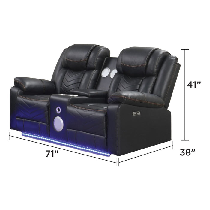 Challenger - LED Power Recliner Loveseat