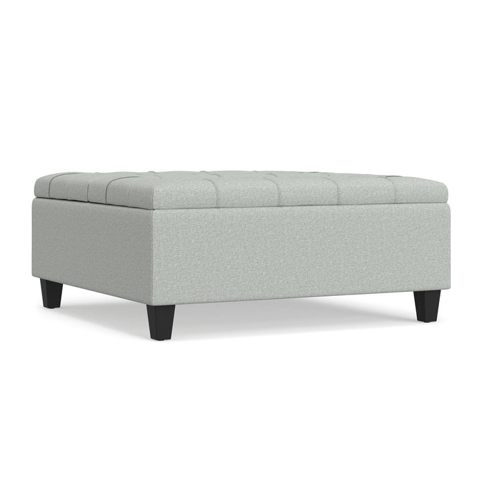 Harrison - Coffee Table Storage Ottoman Lift Top - Stone Gray