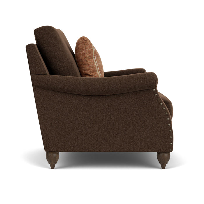 Veda - Fabric Chair With Nailhead Trim