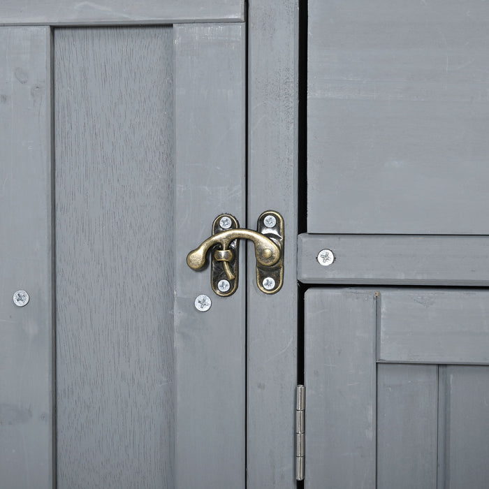 Outdoor Kitchen Island Prep Station With Lockable Wheels, Ample Storage, Towel & Spice Racks