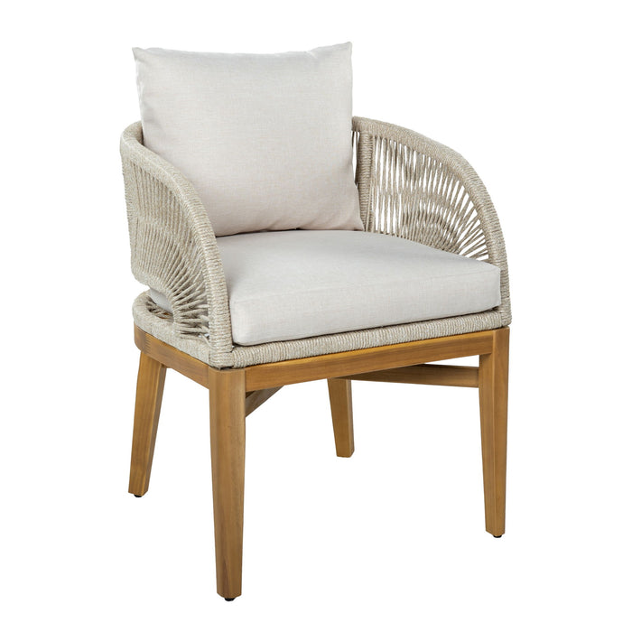 Outdoor Dining Chairs With Cushion (Set of 2)