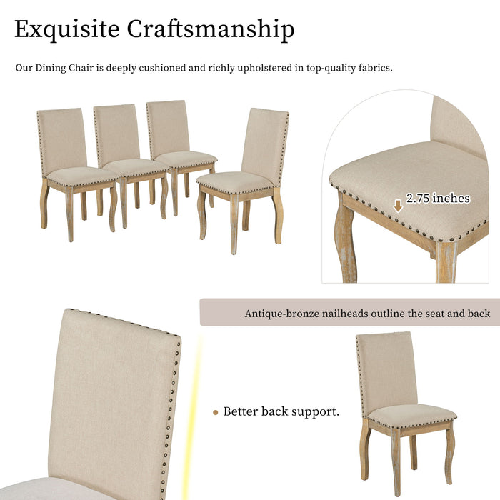 Upholstered Dining Chairs With Nailhead (Set of 2)