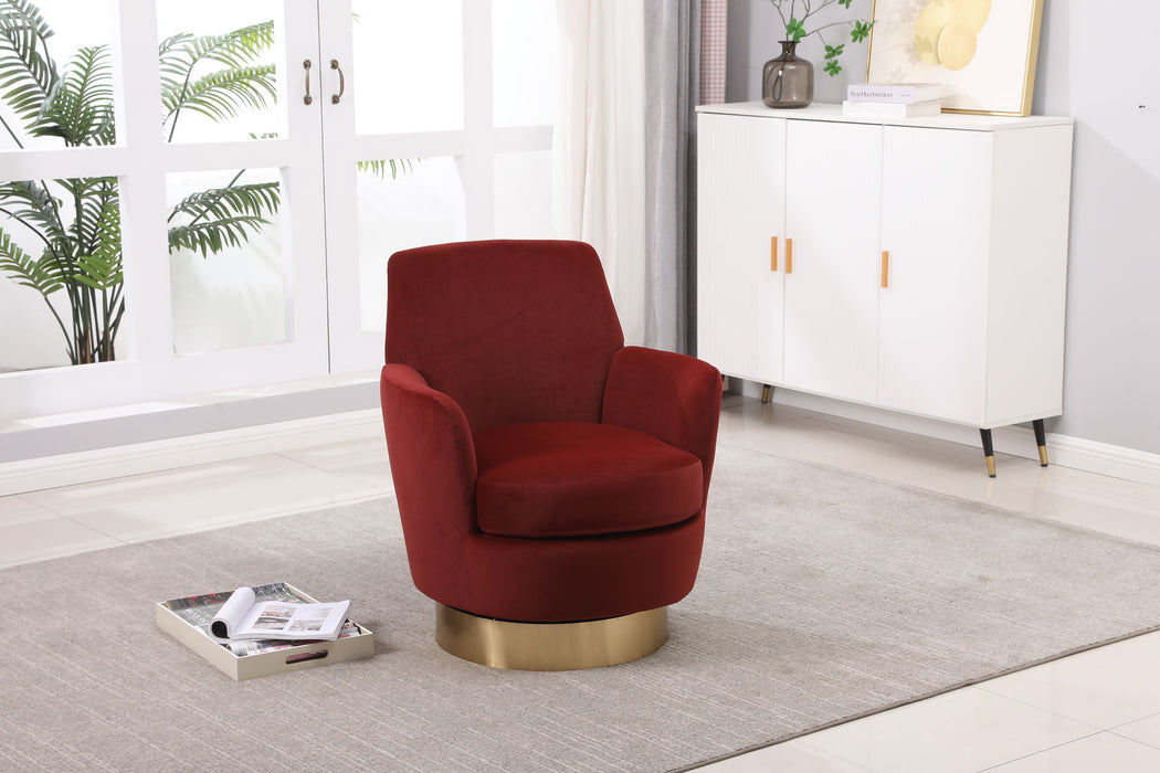 Teddy Swivel Barrel Chair, Swivel Accent Chairs Armchair For Living Room