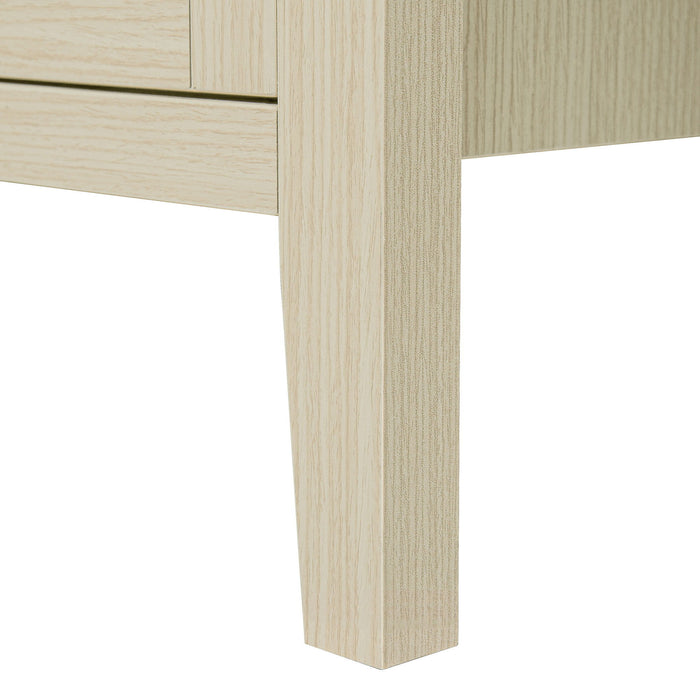 Hollowed Out Cabinet With 4 Doors, Suitable For Bedroom - Natural