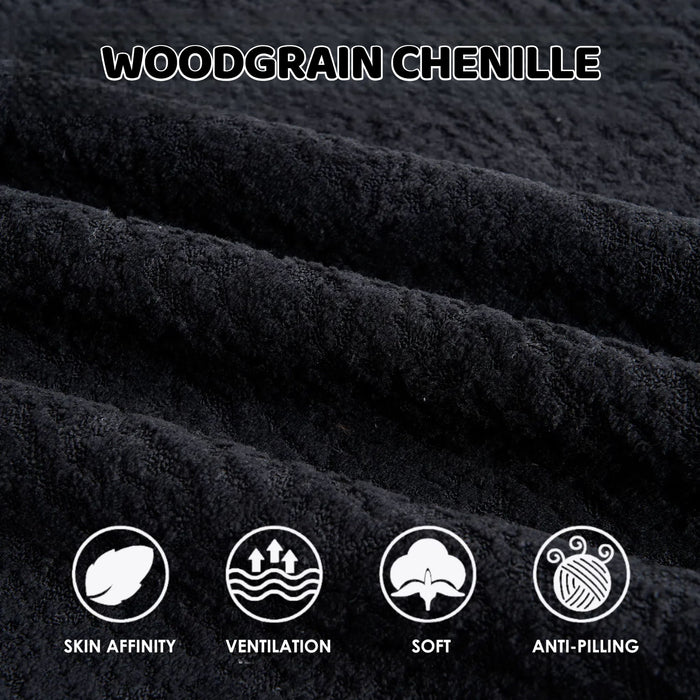 4 Seater Sofa With Chenille Fabric, 30D, 60 Hardness Full Sponge, 4 Pillow For Living Room, Home Furniture Sleeper Sectional Sofa For Apartment