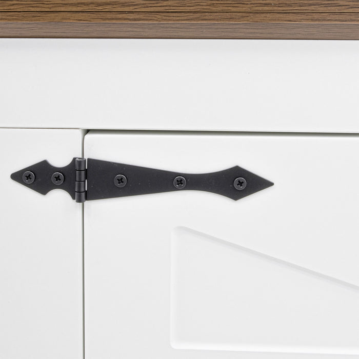 Hall Tree With Bench And Shoe Storage, 5 In 1 Entryway Organizer Cabinet With Coat Rack, 4 Shoe Cubbies & 7 Hooks - White