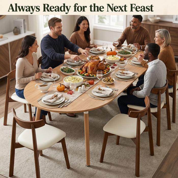 3 In 1 Extendable Dining Table - Wood