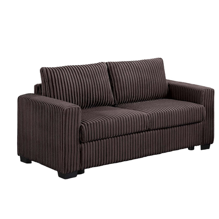 Modern Style 2 Piece Sofa Set With Cup Holders & Charging Port