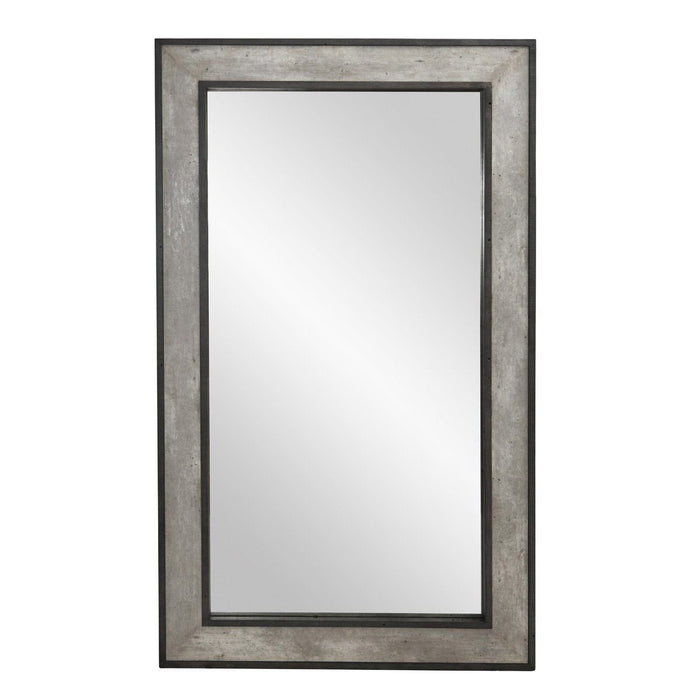 Webster - Floor Mirror - Weathered Cement
