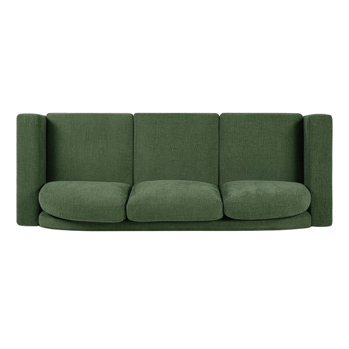 Modern 3 Seater Sofa With Curved Backrest