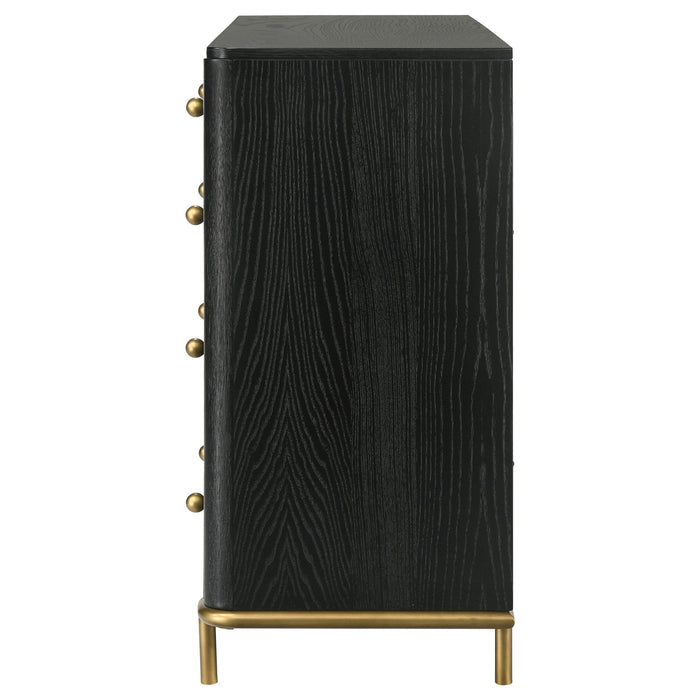 Anser - 8 Drawer Dresser - Black