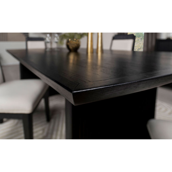 Mason - Removable Extension Leaf Dining Table - Black