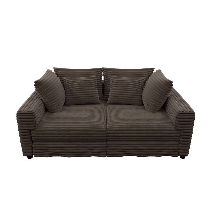 4 Seat Sofa, Deep Seat Couches With Soft Pillows