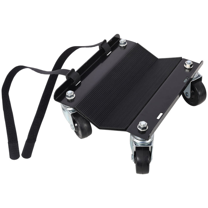 Heavy Duty Snowmobile Dolly With V Slide And Swivel Casters Steel, 1500Lbs Capacity