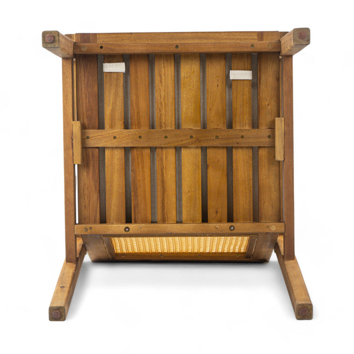 Preston - Outdoor Dining Chair With Cushion (Set of 2) - Teak / Beige