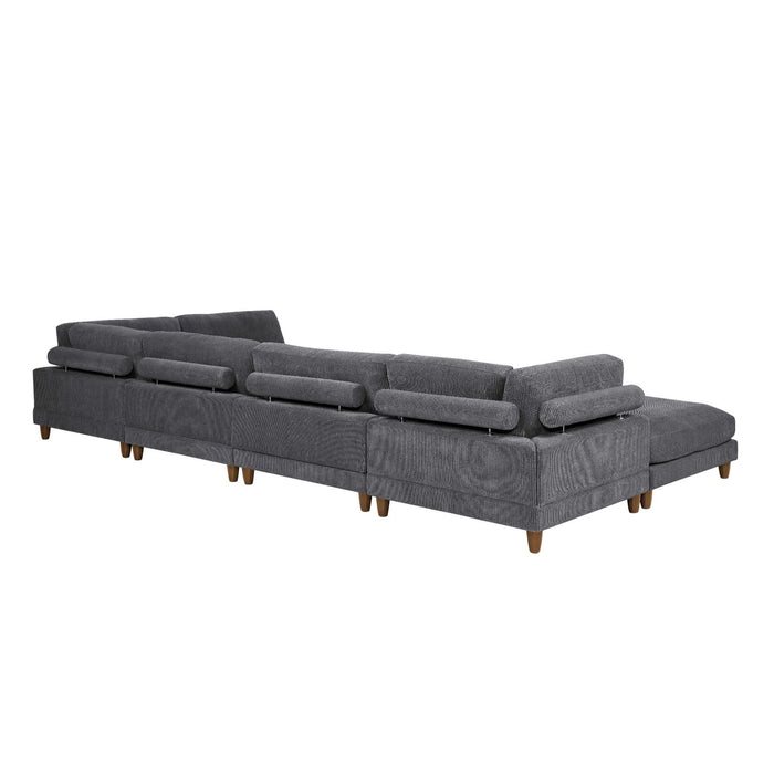 Modern Modular Sectional With Adjustable Back Support