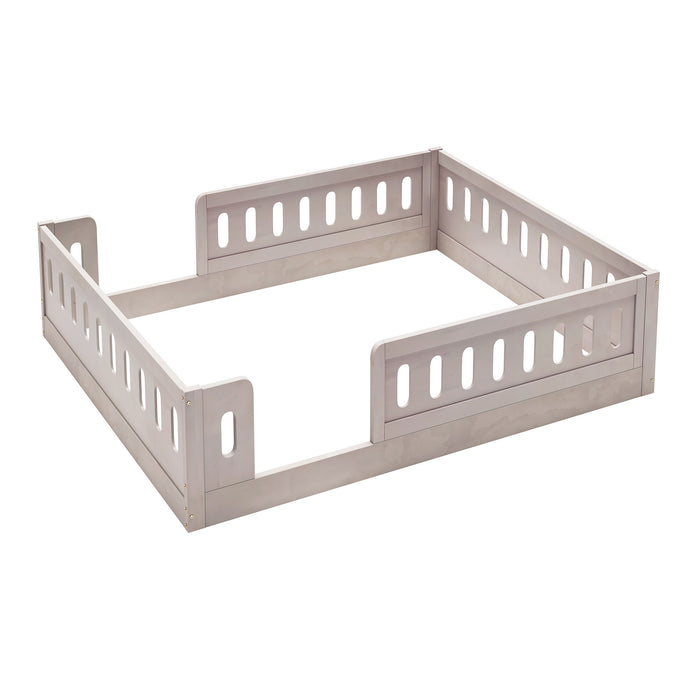 Platform Bed With Guardrail