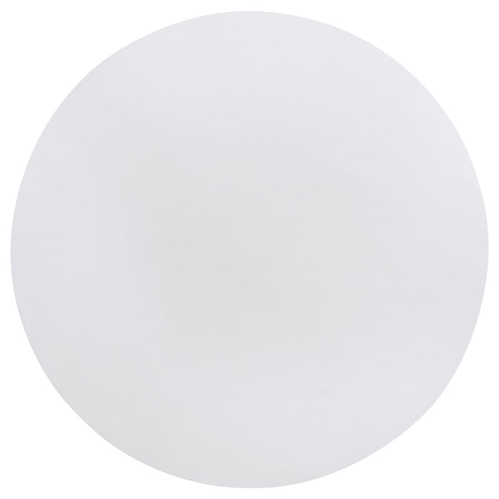Tyler - Round Dining Table With Shelf Round Table - White
