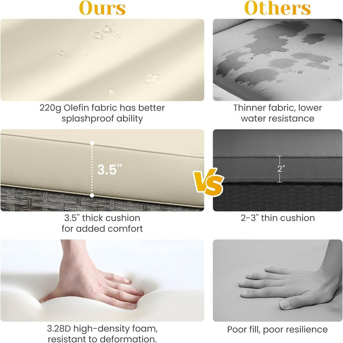 Modern Patio Set With Coffee Table