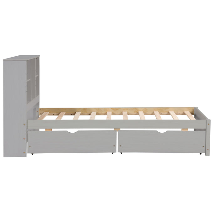 Bed Frame With Built In USB Port And 2 Drawers