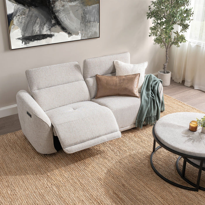 Ostend - Upholstered Power Recliner Sofa - Gray