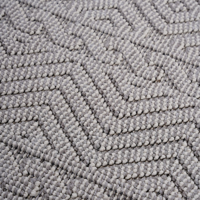 Guros - 8' X 10' Geometric Indoor / Outdoor Area Rug - White