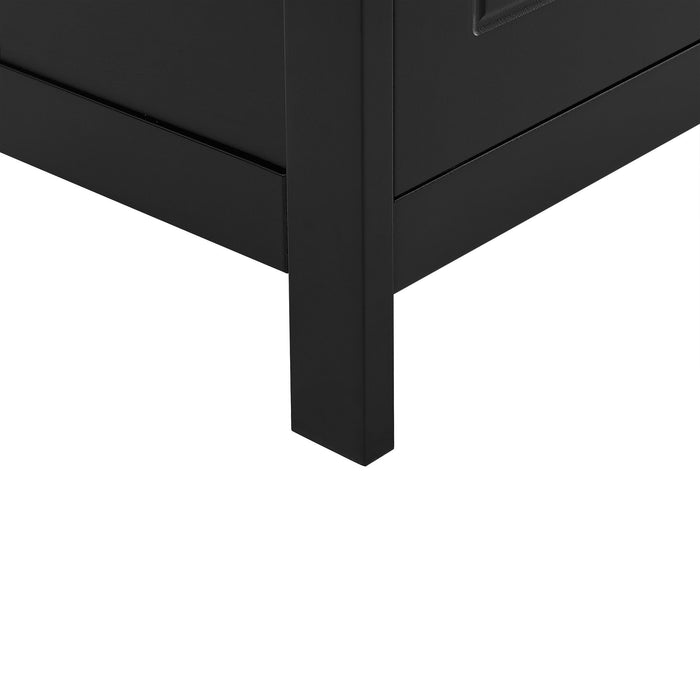 Bathroom Storage Cabinet With 2 Doors And Drawers, Adjustable Shelf