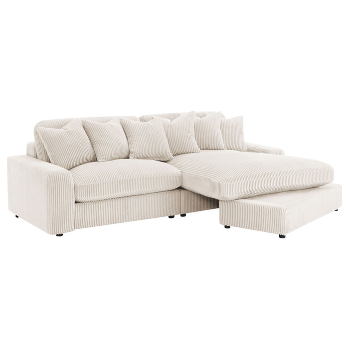 Upton - Reversible Sectional Sofa With Oversized Chaise - Sand